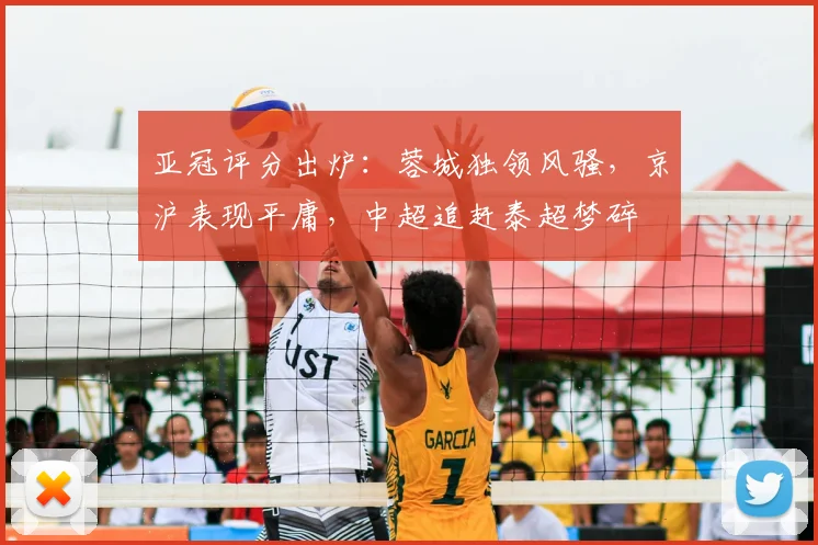 亚冠评分出炉：蓉城独领风骚，京沪表现平庸，中超追赶泰超梦碎